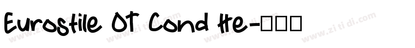 Eurostile OT Cond He字体转换